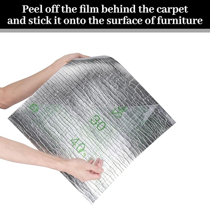 Uranshin Trimmable Cat Scratch Mat pad Self-Adhesive Cat Scratching Post Carpet Covered 78.7"x15.8" Cat Tree Shelves Replacement Parts cat Furniture Protector for Couch Wall (Beige)