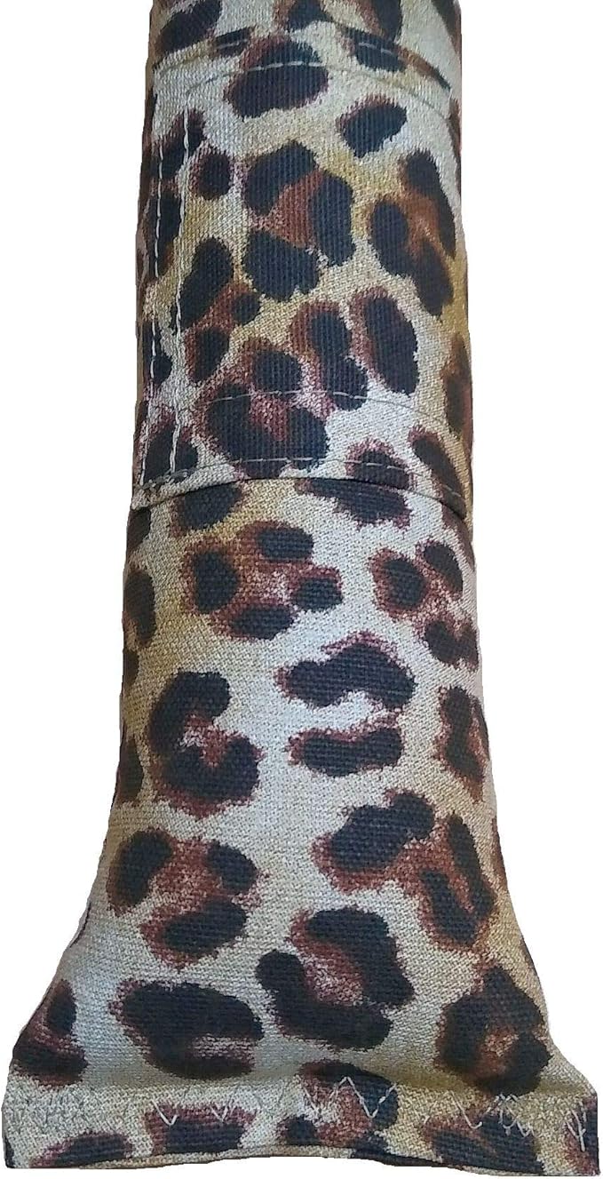 15" Leopard Print Catnip Cat Kicker Toy with Refillable Pocket (Kickers Filled with 1 oz Premium Canadian Catnip)