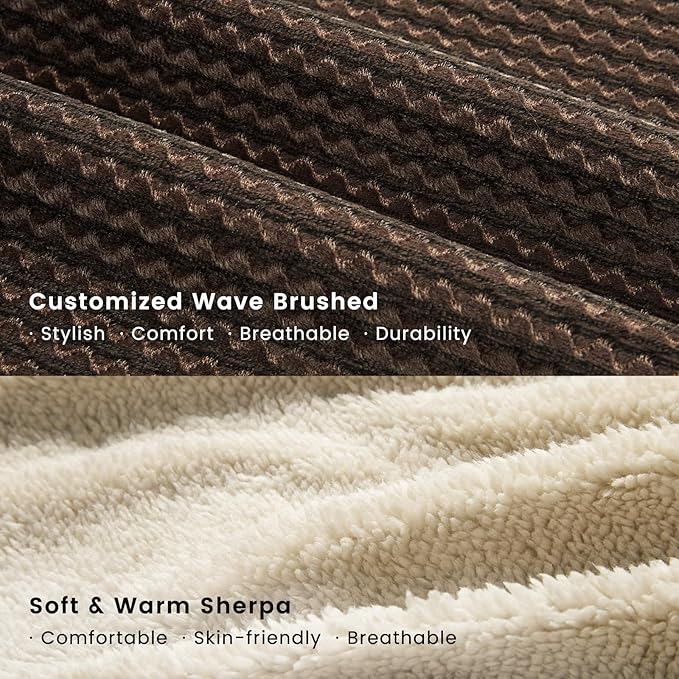 Miguel Dog Bed with Removable Cushion/Pillow for Medium Small Dogs, Washable Pet Bed with Side Easy to Wash Puppy Bed, Large Rectangle Cat Bed for Indoor Cat with Anti-Slip Bottom, Brown 35 Inch