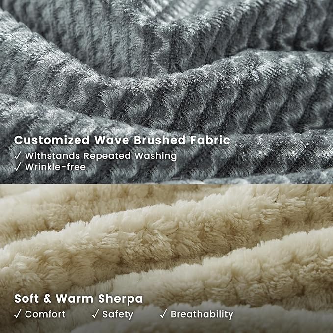 Miguel Removable Washable Dog Bed for Medium Dog Easy Clean - Rectangle Pet Bed for Large Cats with Zipper Cover Bolster Cuddle Puppy Bed with Supportive Side Wall Slip-Resistant Bottom, Gray 35 Inch