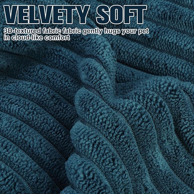 BINGPET Inflatable Dog Cone Collar Alternative After Surgery,Soft Recovery Cone for Dogs to Stop Licking,Protective Neck Donut E Collar Adjustable for Small Medium Large Dogs & Cats(Navy Blue,XL)