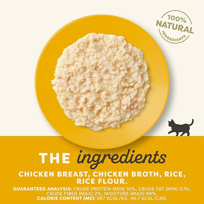 Applaws Natural Wet Kitten Food in Broth, Limited Ingredient Canned Wet Kitten Food, No Additives, Made with Natural Ingredients, Chicken Breast in Broth (6 x 2.47oz Cans)