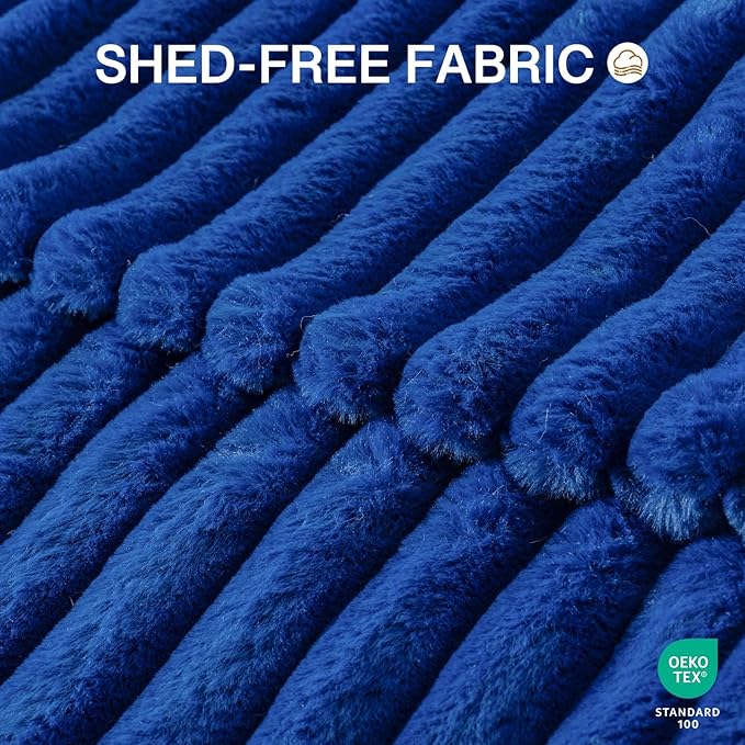 MEWOOFUN Donut Dog Beds for Small Dog, Calming Bed Round Cute Puppy Bed with Non-Slip Bottom, Fluffy Washable Pet Bed for Puppy and Kitten (Navy Blue, S (25x25x7))