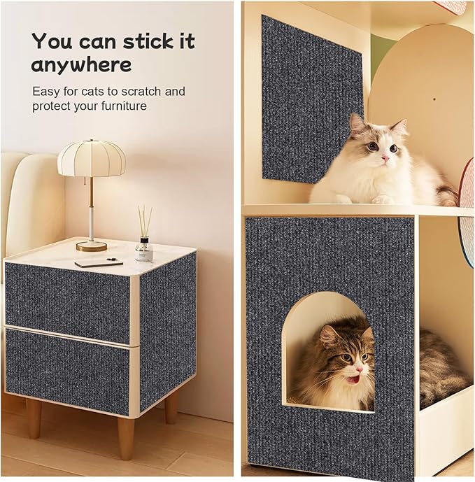 Furniture Pet Protectors Sofa Protector for Cats Couch Corner Protectors for Cat Scratch Furniture Protector Corner Grey 15.8"×23.6"