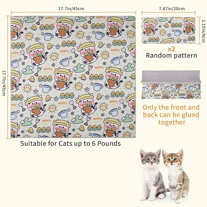 Cat Wrap for Grooming,Cat Wrap for Cutting Nails,Self-Adherent Soft Cat Blanket,Restrain The Cat to Keep Calm,Anti-Bite, Anti-Scratch, Wrap Anti-Escape Grooming Bags for Cats (Within 6lbs)