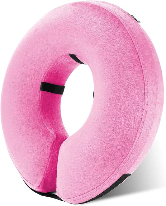 Katoggy Inflatable Dog Collar, Soft E-Collars for Dogs After Surgery, Adjustable Blow up Donut Dog Cone Collar for Small/Medium/Large Dogs and Cats