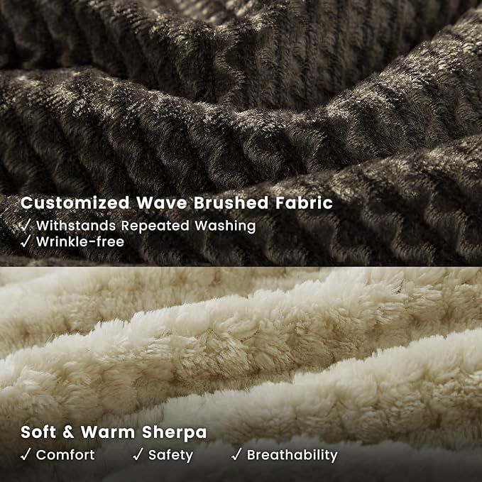 Miguel Removable Washable Dog Bed for Medium Dog Easy Clean - Rectangle Pet Bed for Large Cats with Zipper Cover Bolster Cuddle Puppy Bed with Supportive Side Wall Slip-Resistant Bottom, Brown 30 Inch