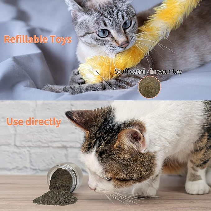 Premium Catnip for Cats & Kittens β Cold-Processed, High Potency Nepetalactone, 100% Pure Leaf-Only Catnip for Toys, Scratchers, Refills, Stimulates Play & Protects Furniture - 10g