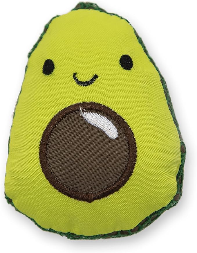 Catstages Lil' Avocato Cat Toy, Interactive Plush Avocado with Catnip, Kicker & Chew Toy for Indoor Cats, Encourages Active Play, Mental Stimulation, Dental Health, and Solo Fun, Green