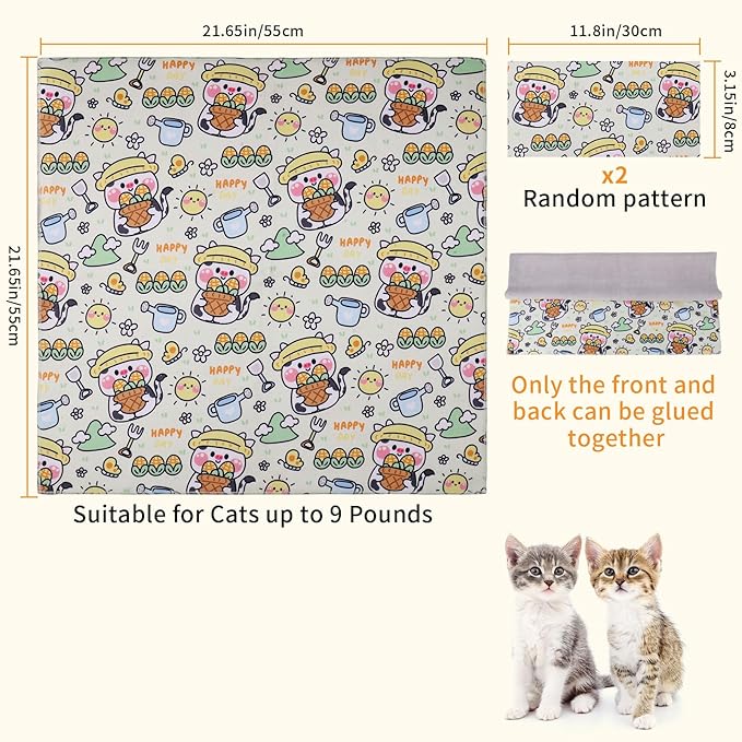 Cat Wrap for Grooming,Cat Wrap for Cutting Nails,Self-Adherent Soft Cat Blanket,Restrain The Cat to Keep Calm,Anti-Bite, Anti-Scratch, Wrap Anti-Escape Grooming Bags for Cats (Within 9lbs)