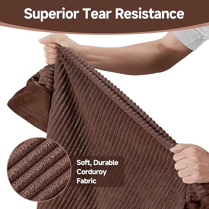 OhGeni Orthopedic Waterproof & Machine Washable Dog Bed for Large Pets, Suitable for Crates, Cat Mat with 25D Egg Crate Foam, Non-Slip Bottom & Removable Cover, Invisible Zipper, 41 Inches(Brown)