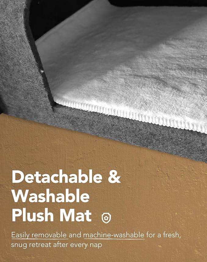 Lukamoo® Cute Cat House (Ashen Phantom, Large)