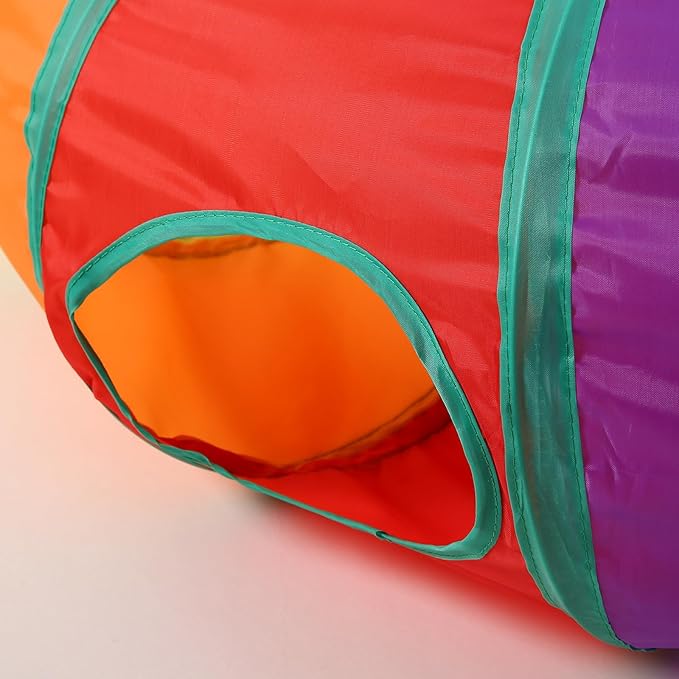 Coolcandy Cat Tunnel & Interactive Cat Toy Indoor, S-ShapeTunnel Toys for Indoor Cats, Collapsible Interactive Peekaboo Cave with Play Ball, for Multi-Way Play & Small Animals