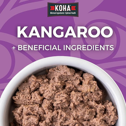 KOHA Limited Ingredient Diet Kangaroo Pate for Cats - Single Meat Cat Food for Sensitive Stomachs - Pate Kangaroo Cat Food with No Fillers - 5.5 oz Pack of 24