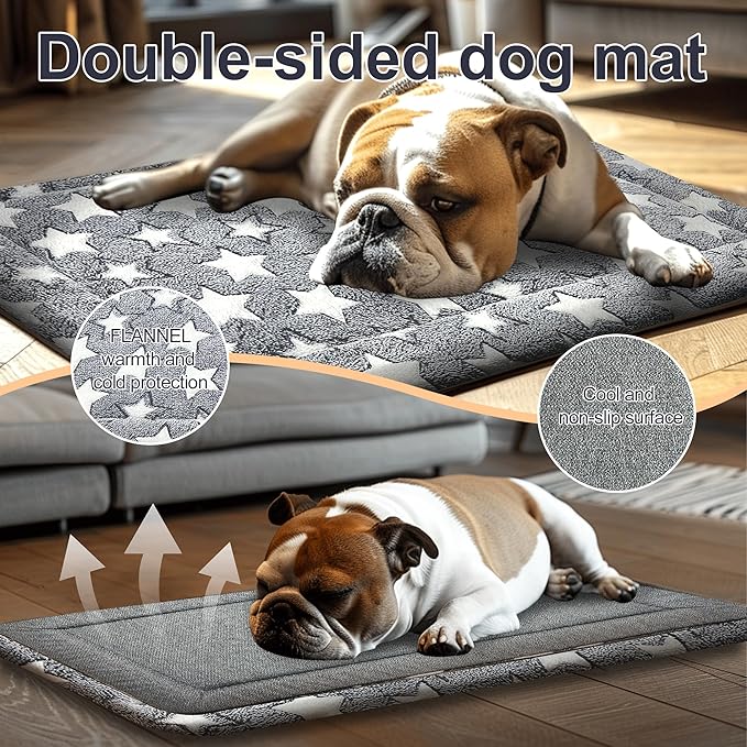 Dog Bed Mat – Soft & Comfortable Dog Kennel Pad for Crate – Durable Crate Bed & Mat for Dogs & Cats – Ideal for Crate, Kennel, and Home Use