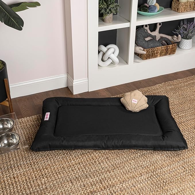 DBD3004E-XL Archie 46" x 41.5" Traditional Oxford Waterproof Indoor/Outdoor Hand-Washable Memory Foam Camping Pet Bed, Ink