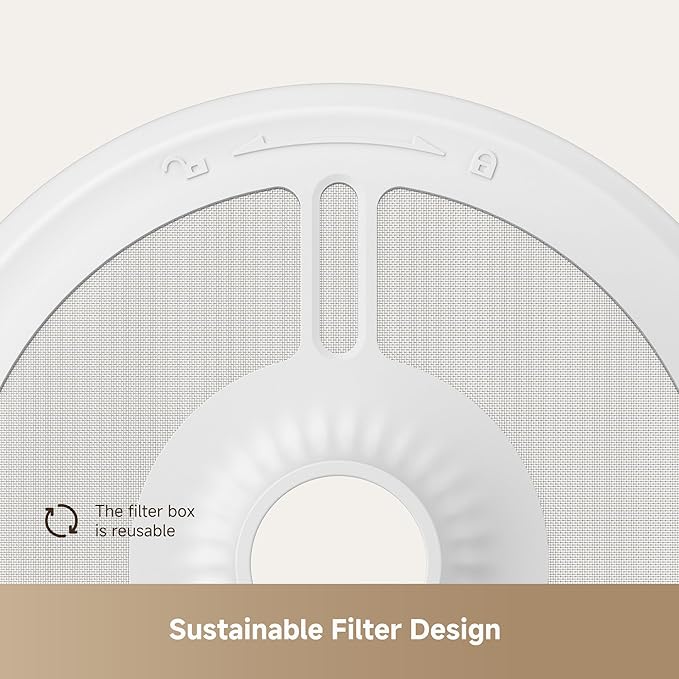 Mova WF20 Pro Cat Water Fountain, Stainless Steel Water Plate Pet Water Fountain with 3 Water Flow Modes Detachable Design Easy to Clean and Assemble, Filters Included