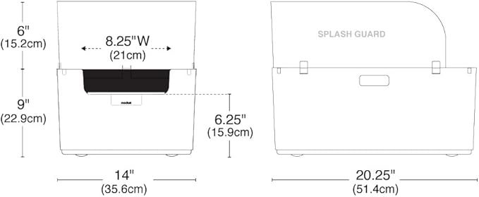 Modkat® Litter Tray, Extra Tall Base, Pee Shield, Reusable Litter Liner, Sifting Litter Scoop - Gray
