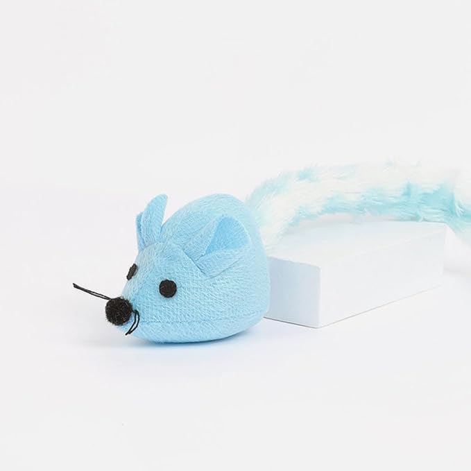BESPORTBLE 3Pcs Colorful Catnip Plush Mice - Interactive Cat Teaser for Indoor Cats Engaging Chewing