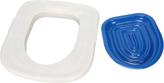 Cat Toilet Ing Kit, Training Universal Reusable Environmentally Kit, Potty Seat, Litter Boxes Friendly Trainer for Pet Cleaning Systems Plastic Er Cleaning, Supply, Teach to Use (White Tray, 1 Blue
