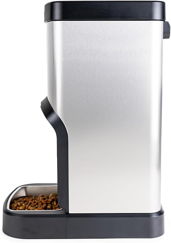 SMARTFeeder SPSF17-SS Large Capacity Automatic Dog Feeder – Stainless Steel Food Dispenser with WiFi App, Scheduled Feedings, Portion Control, HD Camera, Speaker & Microphone