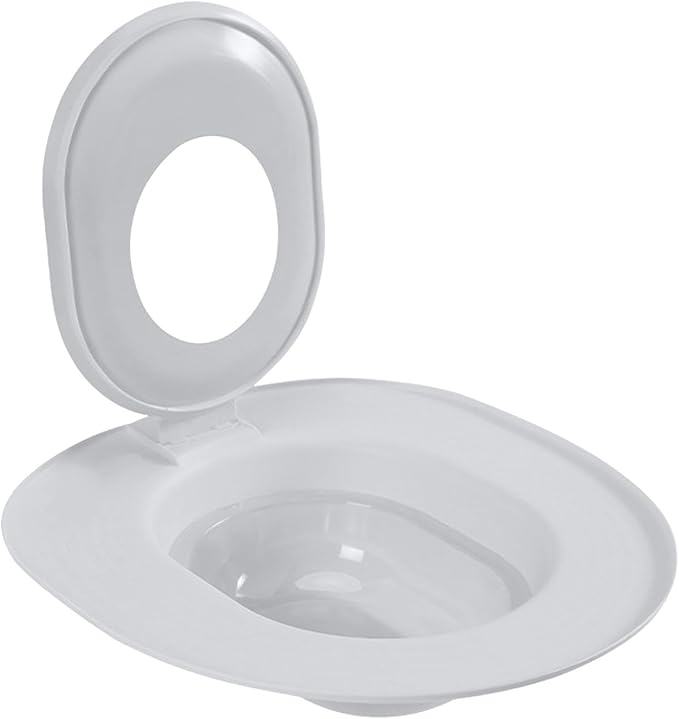 Cat Toilet Seat Training Kit,Removable Pet Toilet Training System,Washable Cleaning Pad for Cats,Reusable Plastic Trainer for Pet Cleaning,Portable Trainer for Home Pet Shop Pet Care (Grey)