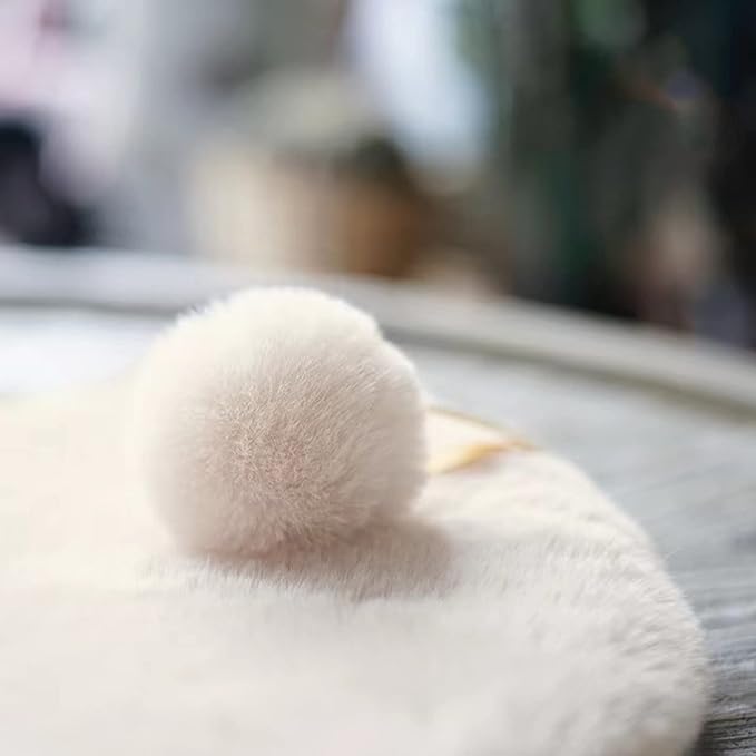 SHENGOCASE Round 23.6" Faux Rabbit Fur Cat Dog Bed Cushion Pad Mat, Cat Tree Tower Replacement Cushion Pad for Window Perch Carrier House Cage Crate Kennel Furniture