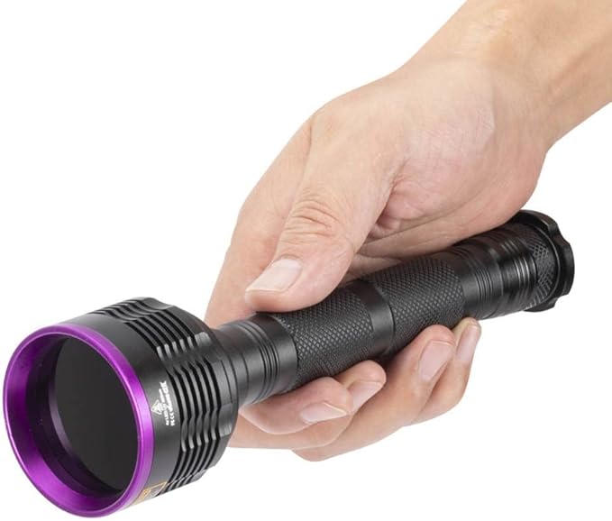 ALONEFIRE SV44 20W 365nm UV Flashlight USB Rechargeable Ultraviolet Black Light Pet Urine Detector for Resin Curing, Fishing, Scorpion, Dry Glue with UV Protective Glasses, Battery Included, Charger