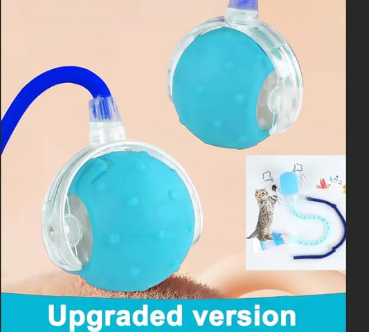 Interactive Cat Toys Ball for Indoor Cats,[2025 Newly Upgraded] Agile Moving Cat Ball with Elastic Mesh Tail,Automatic Kitten Toys for Bored Indoor Adult Cats,Motion Activated (Blue)