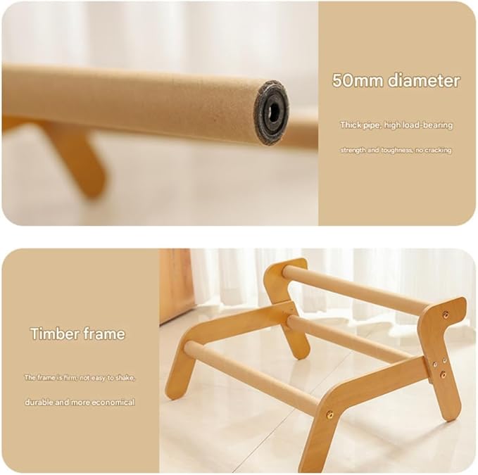 Mellowkin Cat Scratcher Couch, The Claw Lounge for Cats, Durable Wavy Rocker Bed and Lounger, Breathable Pet Hammock Seat, 2-in-1 wear Resistant Scratching Sisal Chair with Replace Pad (B Style)