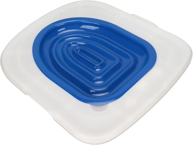 Cat Toilet Ing Kit, Training Universal Reusable Environmentally Kit, Potty Seat, Litter Boxes Friendly Trainer for Pet Cleaning Systems Plastic Er Cleaning, Supply, Teach to Use (White Tray, 1 Blue