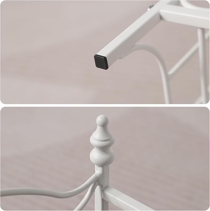 Pet Sofa Bed, Cat Bed,Dog Bed,Cat Couch,Pet Couch,Metal Frame and Detached Velvet Cushion，Cool Dog Couch for Small Cats &Dogs&Puppy Summer Using (White)