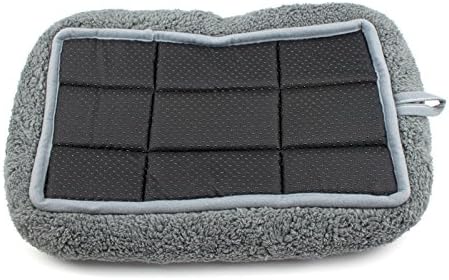 Enjoying Cat Mat Bed 16" x 22" Pet Bed with Pillow Around for Dogs Cats Curled Sleeping Beds for Carrier/Crate Small to Medium Dog Cushion, Anti Skid Bottom, Medium