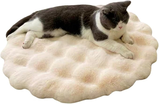 SHENGOCASE Pet Cushion Pad, Faux Fur Dog and Cat kneading Pillow, Cozy Bed Insert for Crate Pad Padding for Cage Kennel House Condo Shelf (23.6")