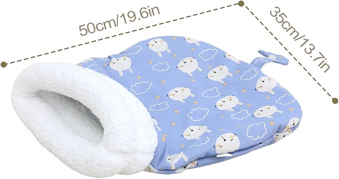 Cozy Pet Nest for Cats, Cozy Pet Nest for Cats and Dogs, 2025 New Winter Sleeping Bag with Thickened Pockets, Cat Bed Cave Sleeping Bag,Self Warming Pad Sack for Kitten/Puppy (C, 14 * 18in)