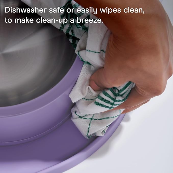 Wild One - Dog & Cat Placemat for Food & Water - Silicone, Non-Slip, Non-Toxic - Great for Travel - Standard (Black)