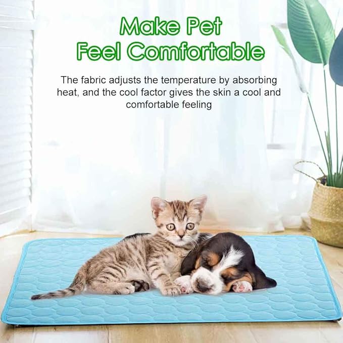 Pet Cooling Mat for Dogs Cats, Summer Dog Cooling Pad for Pet Dog Cooling Blanket for Beds, Sofa, Floors