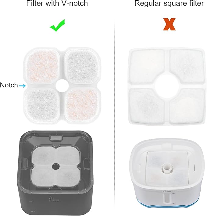 Crystal Cat Water Fountain Stainless Steel, 101oz/3L Pet Fountain with LED Light for Cats and Dogs (Grey)