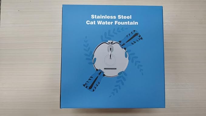 Cat Water Fountain Stainless Steel: Cat Fountain for Drinking - 88oz/2.6L Pet Water Fountain for Cats Indoor - Quiet Cats Water Bowl Dispenser - Pets Feeding & Watering Supplies - for Small Animals