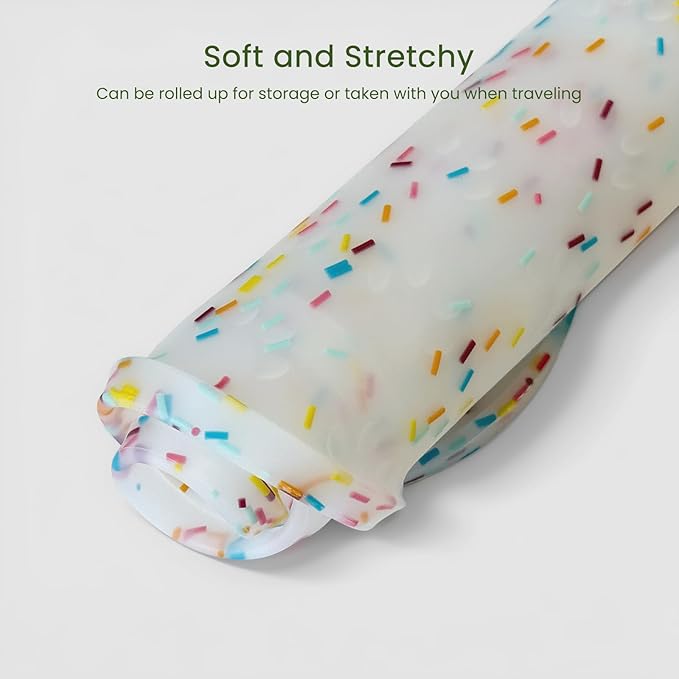 Dog Food Mat Anti-Slip Silicone Dog Bowl Mat Thicker Pet Placemat Waterproof Cat Feeder Pad with Raised Edge Puppy Kitten Feeding Mats Suitable Small Medium-Sized Dogs Cats Eating Tray