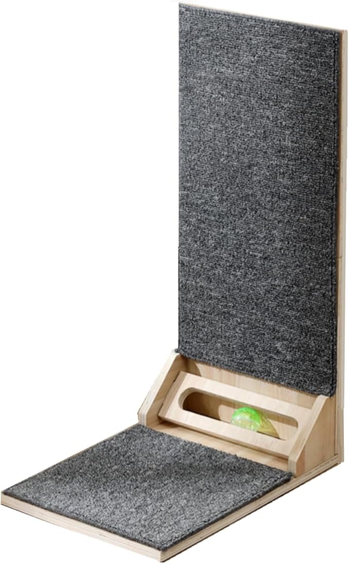 SHENGOCASE 24" Tall L-Shape Cat Carpet Scratcher Cat Scratching Post, Sofa Couch Protector Replaceable Scratching Pad Mat Sisal