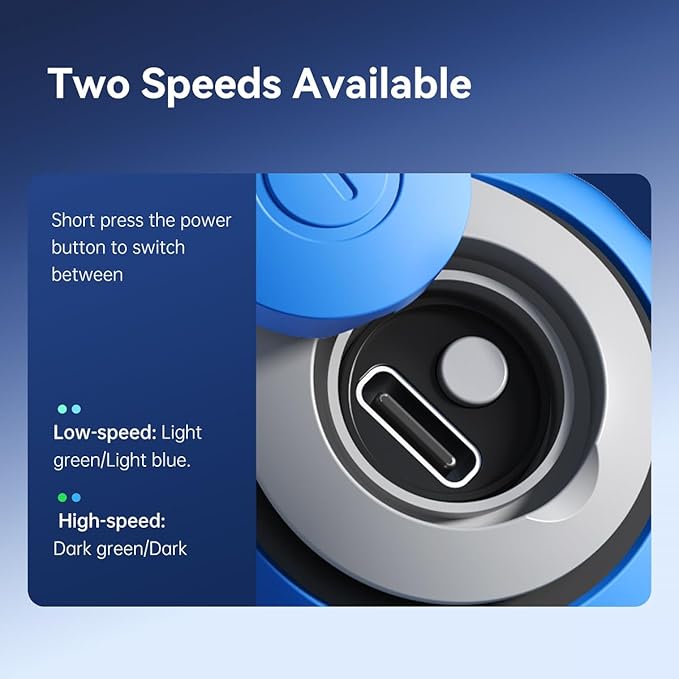 Speedy Sprint Ball Toy for Cat Type-C Rechargeable Interactive Cats Toy Blue