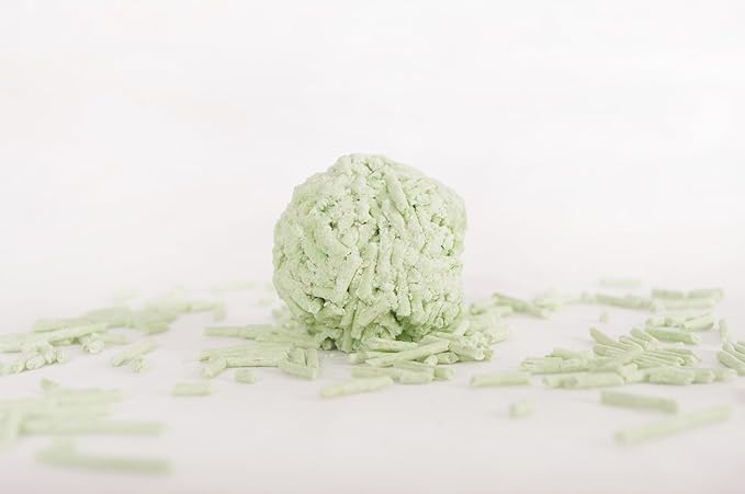 Tofu Cat Litter Green Tea 5.5 Lbs X 4 Bags, Flushable Clumping Fast Drying, Ultra Absorbent, Low Tracking Cat Litter 2mm Pellets.