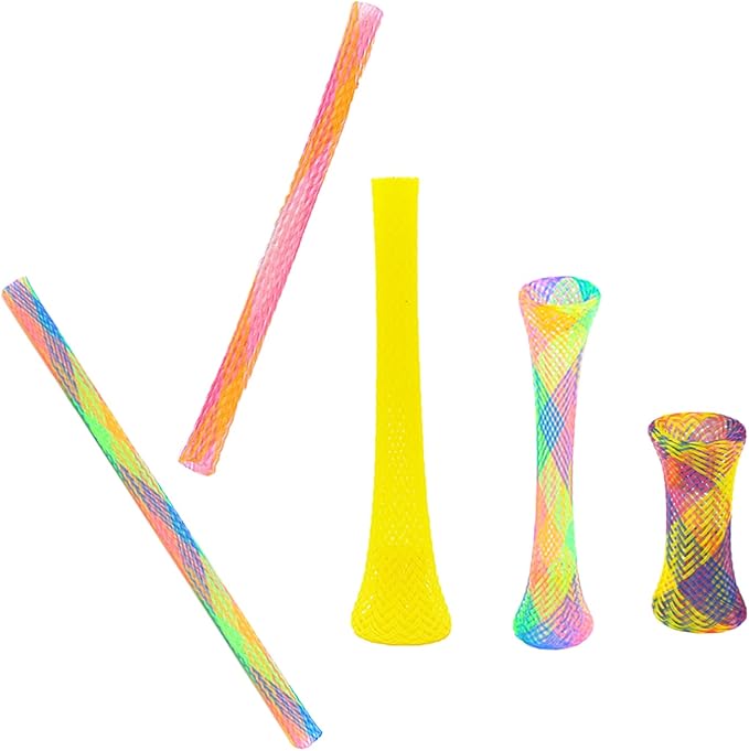 55 Pieces Cat Spring Toys Set, Colorful Cat Spring Toy and Cat Tube Toy Interactive Cat Toy for Indoor Cats, Playful Flexible Cat Plastic Coil Spiral for Kittens to Swat, Bite, Hunt(Random Color)