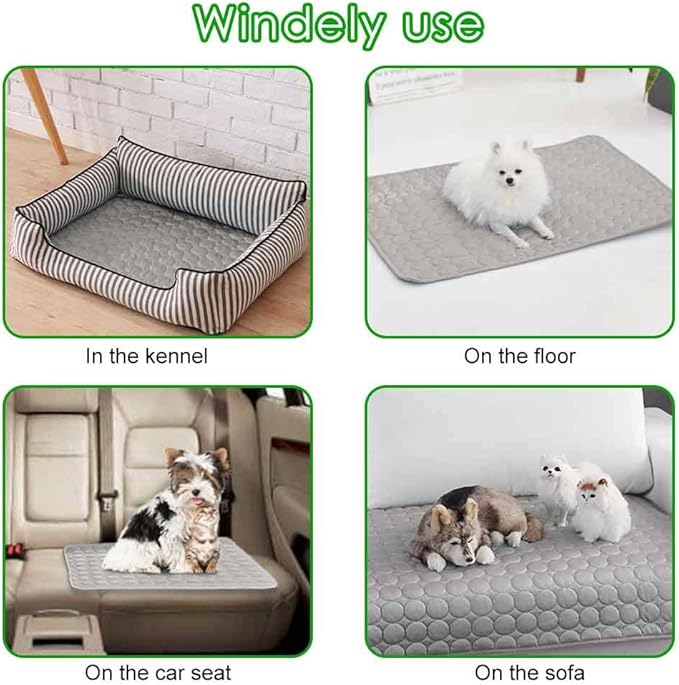 Pet Cooling Mat for Dogs Cats, Summer Dog Cooling Pad Pet Dog Cool Blanket for Beds, Sofa, Floors