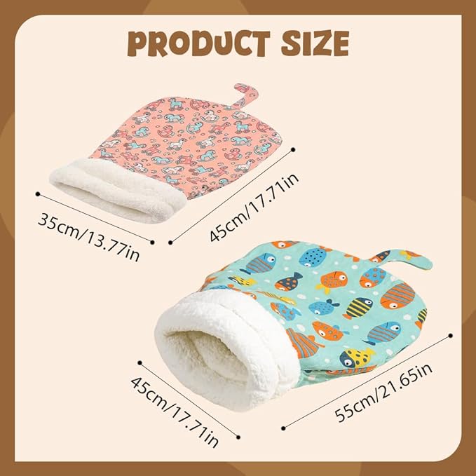 Cozy Pet Nest for Cats and Dogs, Cozy Pet Nest, Soft Cat Dog Sleeping Bag, Warm Feline Bed, Portable Pets Nests, Soft Plush Winter Cat Cave Bed,Cat Dog Sleeping Bag for Indoor (Avocado, 14 * 18inch)