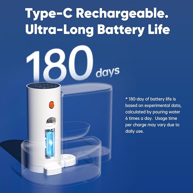 Smart Pet Water Fountain - Stainless Steel Bowl, 2025 Upgraded Automatic Water Dispenser for Cats & Small Dogs, Self-Refill Tipping Wastewater Separation, 3.5L/118.4oz