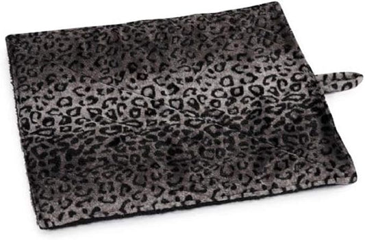 Prairie Horse Supply Quality Thermal Cat Mat and Free Cat Toy (Grey Leopard) (2 Mats) Cozy Self Heating Warming Kitty Kitten Puppy Small Dog Bed, Reversible Washable Pad, No Electricity