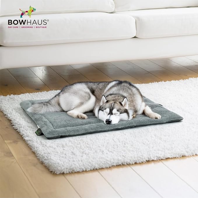 39.4" x 25.2” Machine-Washable Fluffy Dog Bed for 42" Kennel, Soft Crate Mat with Non-Slip Bottom, Cozy Pet Pad for Sleeping, Medium, Large Dog Kennel Flat Bed