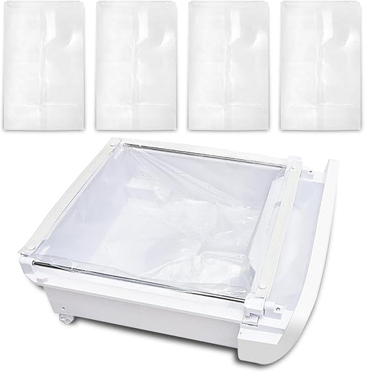 40-Pack Cat Litter Box Liners Compatible with Petsnowy Litter Box, Self-cleaning Waste Drawer Bags for Automatic Cat Litter Box, Clear and Durable Liner